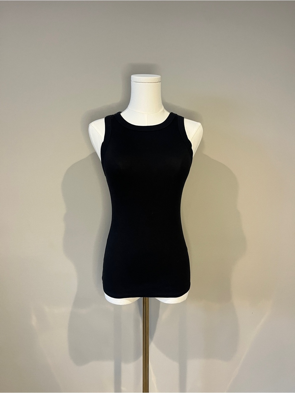 a new day Black Ribbed Tank Top - Women